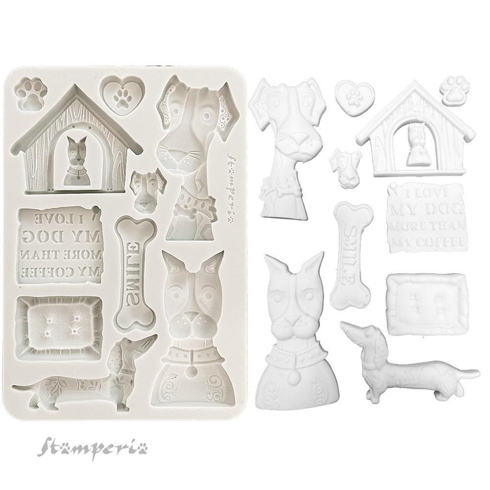 Furry Friends Silicon Mould A5 - I Love My Dog