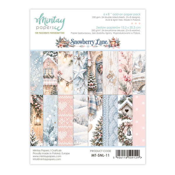SNOWBERRY LANE 6 X 8 ADD-ON PAPER SET