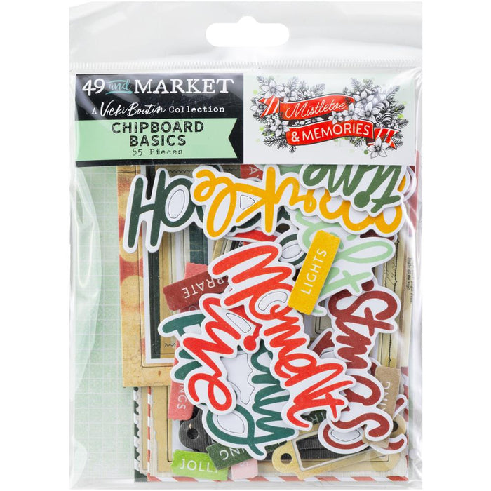 Mistletoe And Memories Chipboard Set - Basics