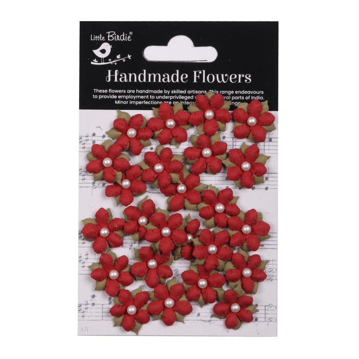 Elira Paper Flowers - Cardinal Red