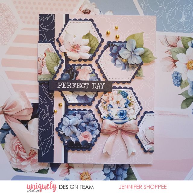 Scalloped Nesting Hexagons Die