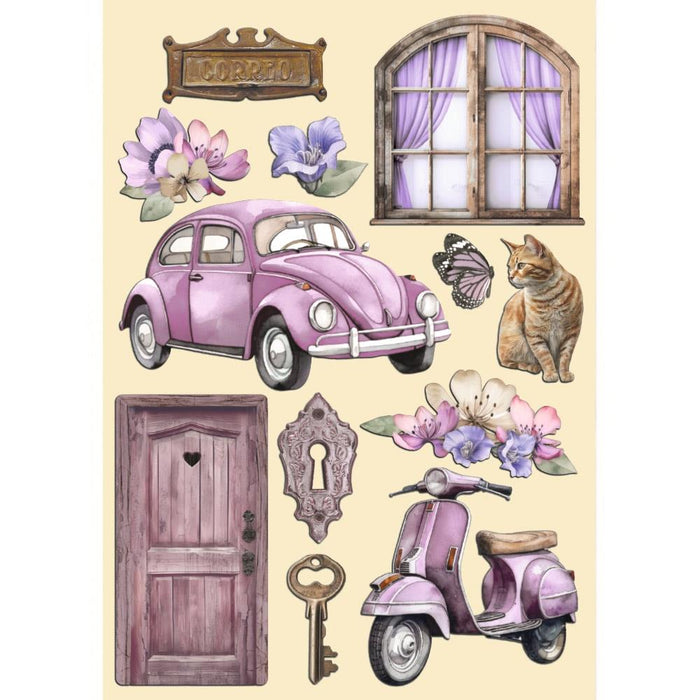 Wooden Shapes - Lavender