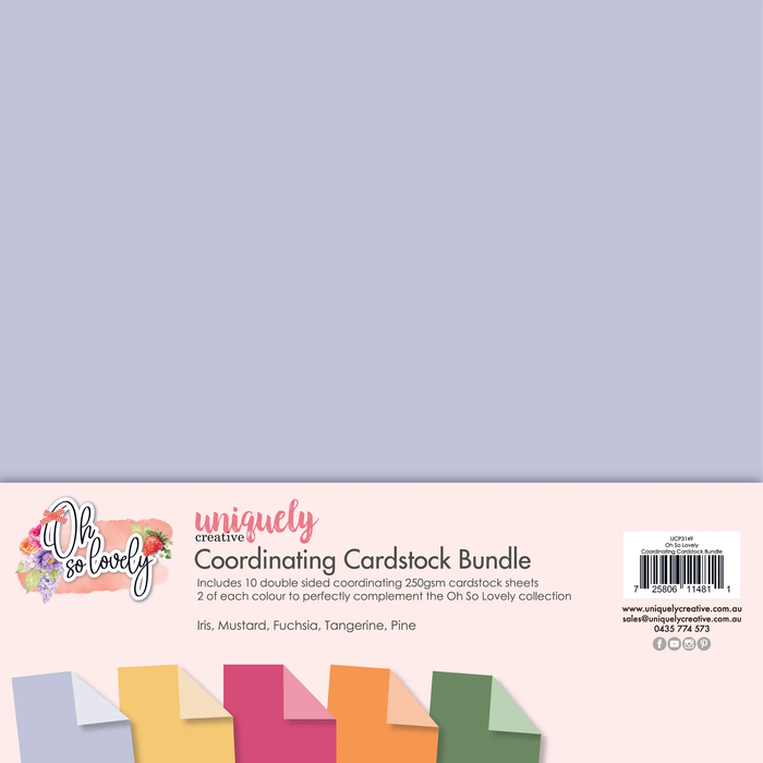 OH SO LOVELY COORDINATING CARDSTOCK BUNDLE