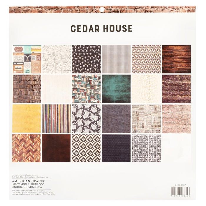 Cedar House Paper Pad 12"X12"