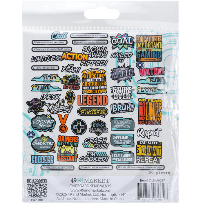 Level Up Chipboard Set