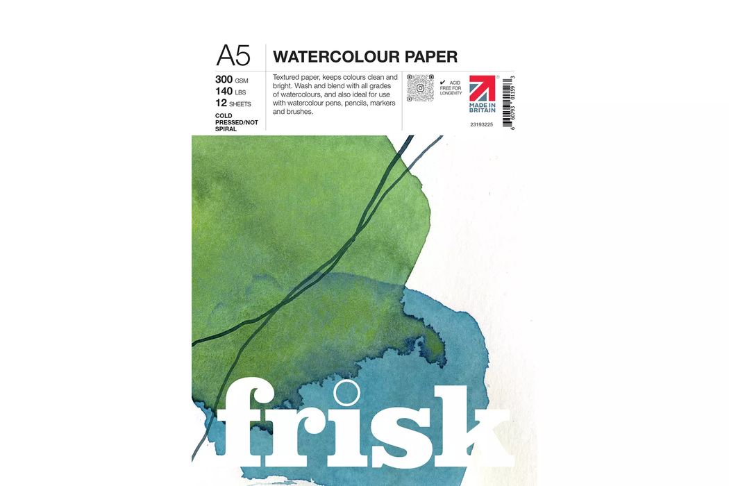 Watercolour Paper Spiral 300gsm Cold Pressed/Not  A5