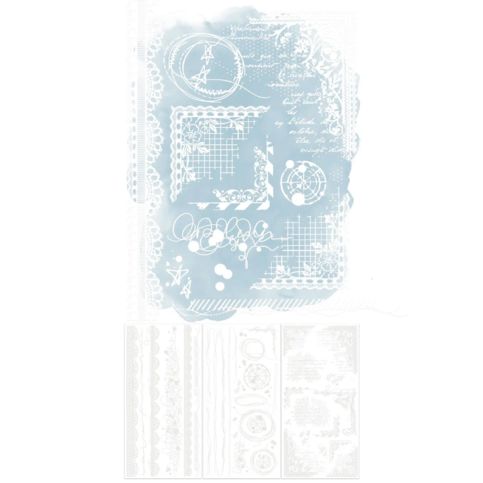 Irresistible Artful Edges Rub-On Transfer Set