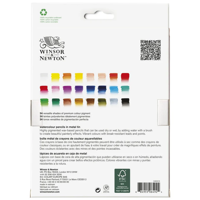 Winsor and Newton Watercolour Pencils x24