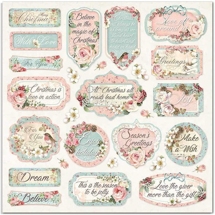 PINK CHRISTMAS Paper Pad 12"X12"