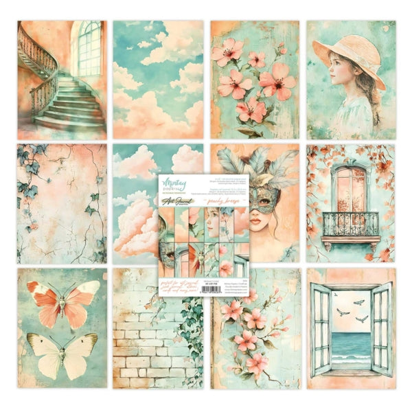 6 X 8 ART JOURNAL PAPER PAD - PEACHY BREEZE