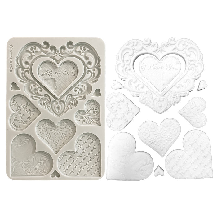 Family Silicon Mould A5 - Hearts