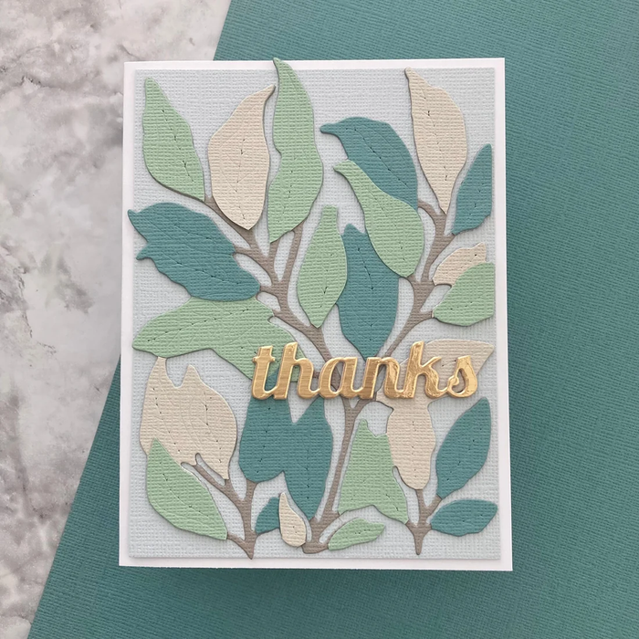 MEDITERRANEAN BLUE - Canvas Texture Cardstock
