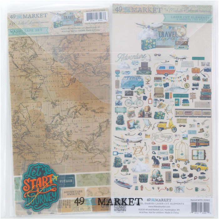 Travel Diaries Bundle Collection with patch