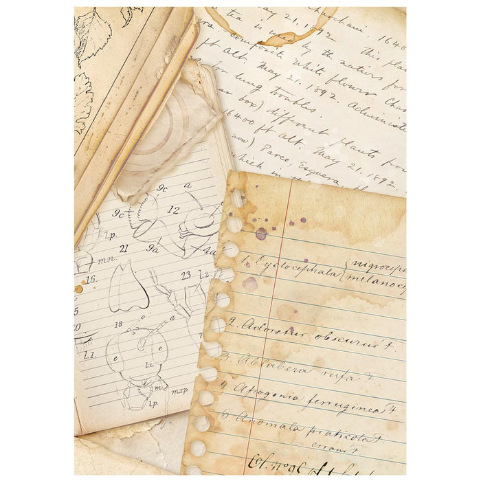 Printed Rice paper A6 Backgrounds - All Around