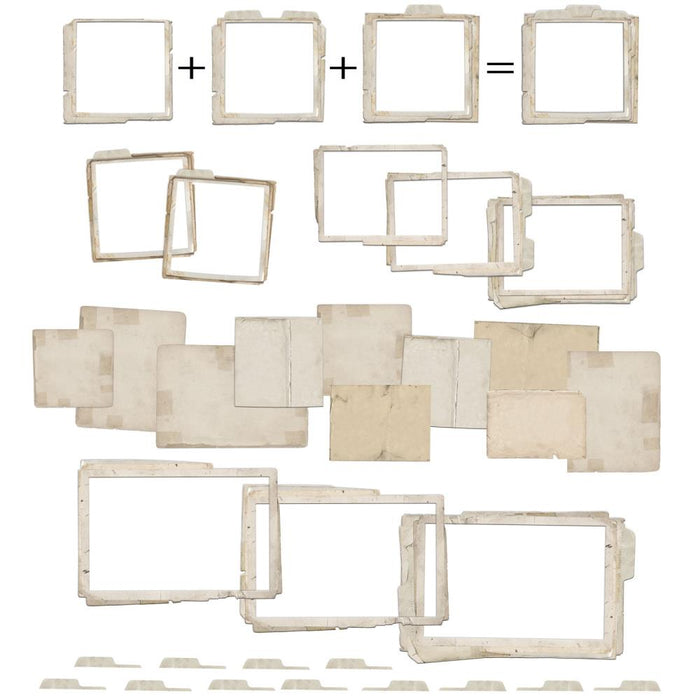 Krafty Garden Chipboard Stacked Frames Set
