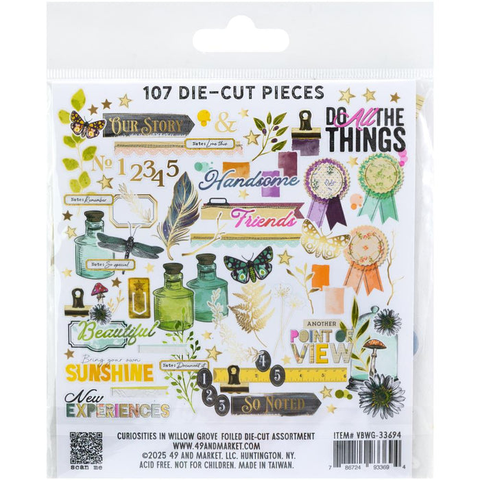 Curiosities In Willow Grove Foiled Die-cuts