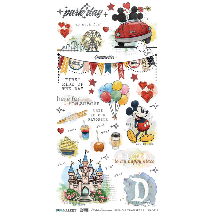 Mouse & Co. 6 x12 Essential Rub-on Transfer Set
