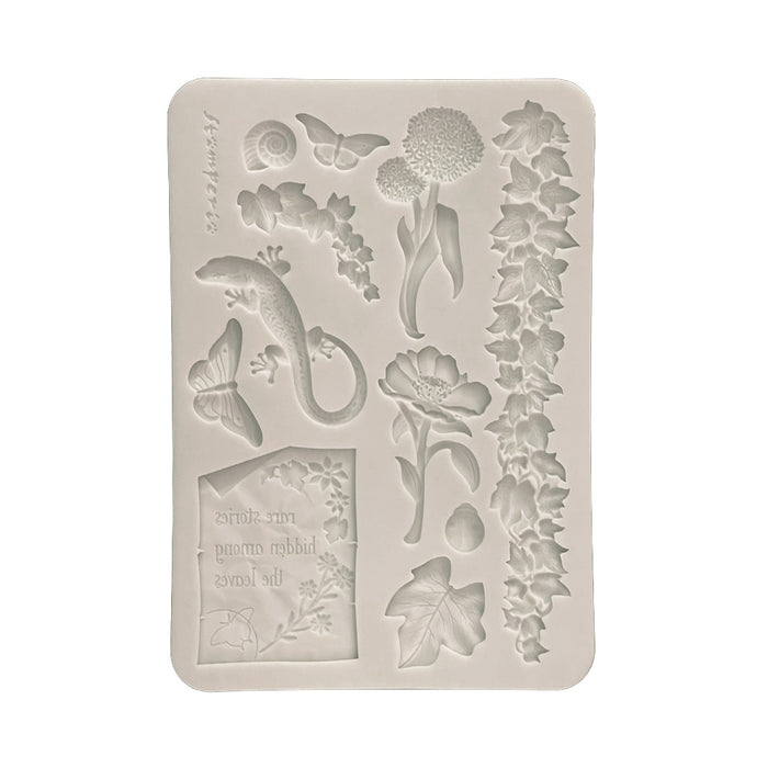 All Around Silicon Mould A5 - flowers and leaves