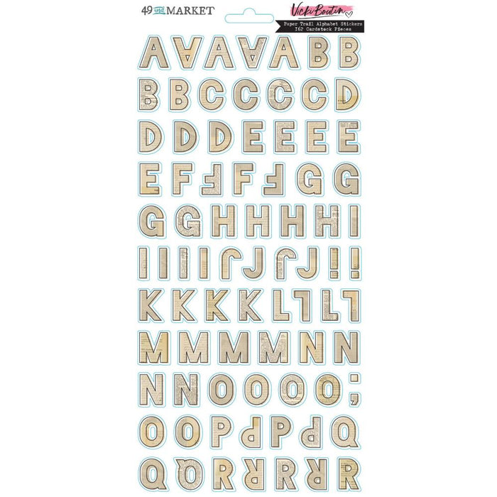 Paper Trail Alphabet Cardstock Stickers