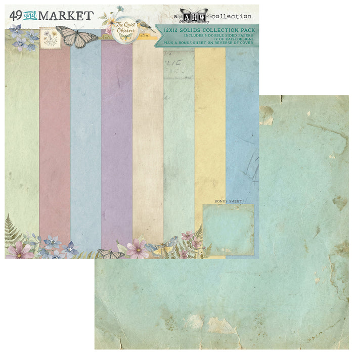 The Quiet Observer – 12 x 12 Solids Collection Pack