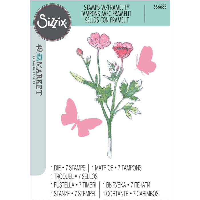 Framelits Die & Stamp Set - Floral & Butterflies