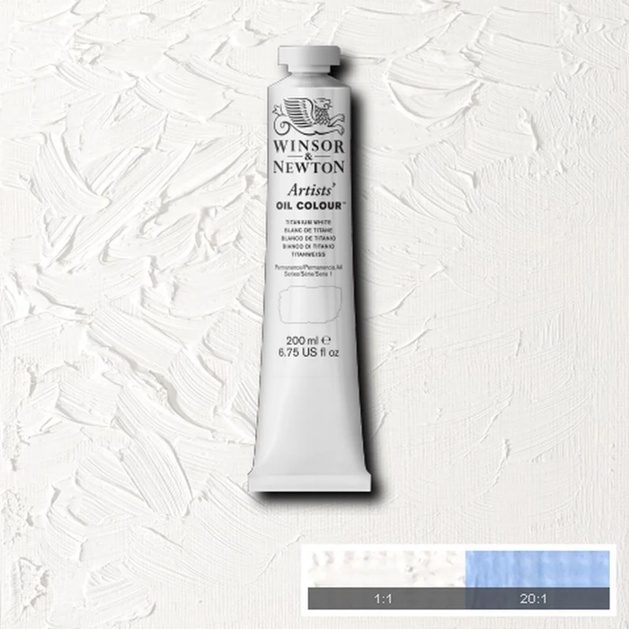 Winsor and Newton Artists' Oil Colour - Titanium White 200ml