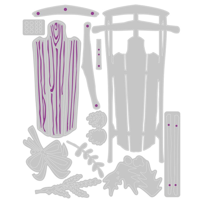 Vintage Sled Thinlits Die By Tim Holtz