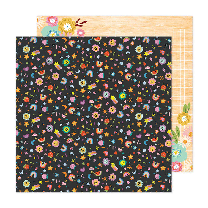 Shimelle Live The Dream - Emojis/Floral Ledger