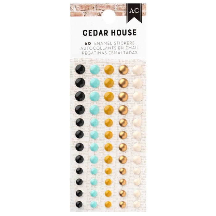Cedar House Enamel Dots