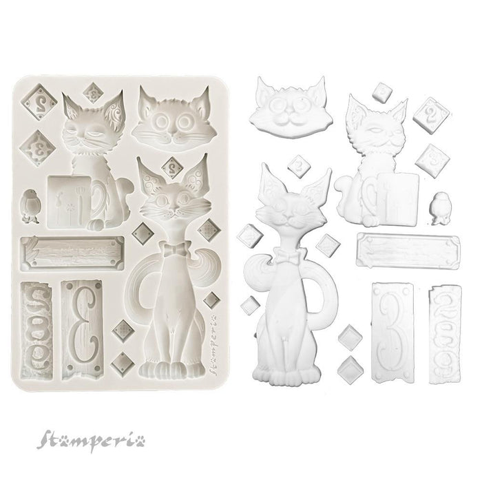 Furry Friends Silicon Mould A5 - Cats