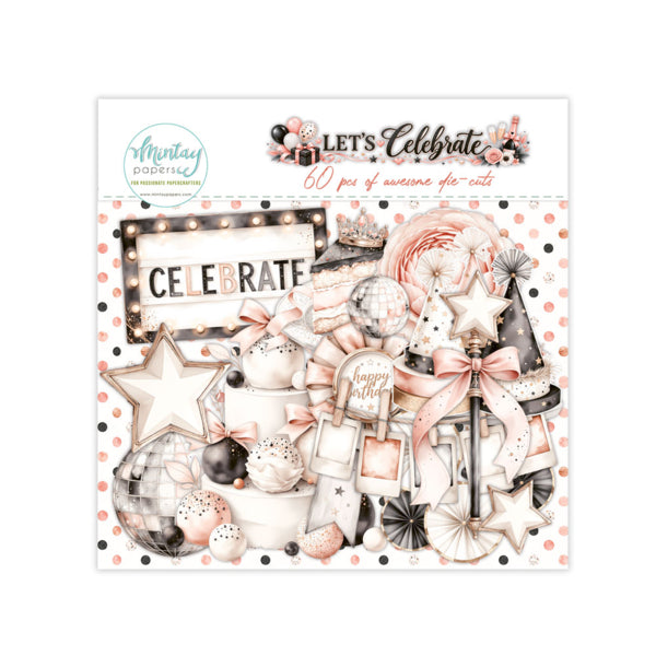 LET'S CELEBRATE PAPER DIE-CUTS - 60 PIECES