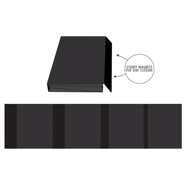 49 And Market Create-An-Album Quadruple Flip Album Base - Black