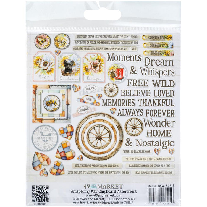 Whispering Way Chipboard Assortment