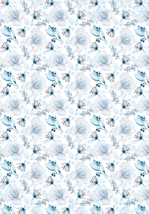 WINTER JOURNEY VELLUM PAPER PATTERNS A4