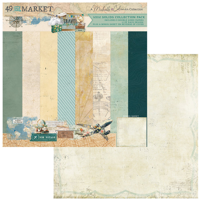 Travel Diaries Solids 12 x12 Collection Pack