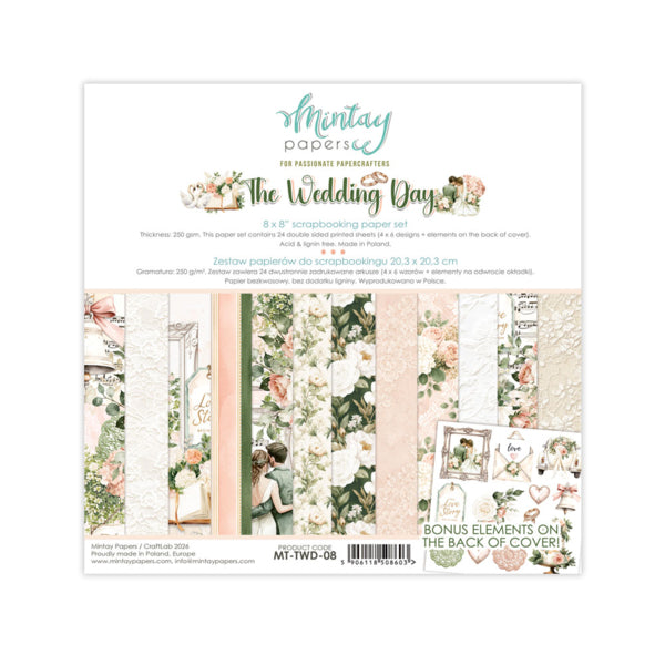 THE WEDDING DAY 8 X 8 PAPER SET