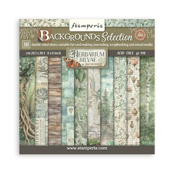 Herbarium Silvae Backgrounds Pad 8"X8"