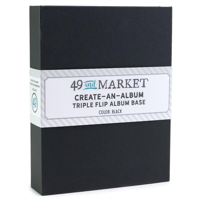 49 And Market Create-An-Album Triple Flip Album Base - Black