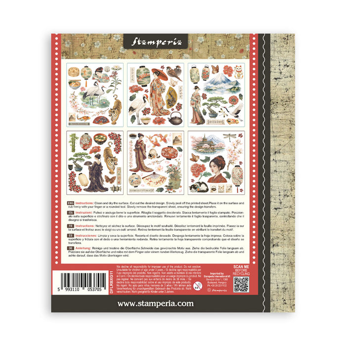 Oriental Garden Rub-On Kit 8"x9"