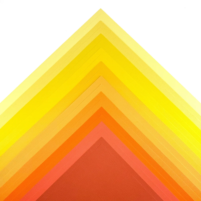 Textured Cardstock 20 Pack - YELLOW & ORANGE