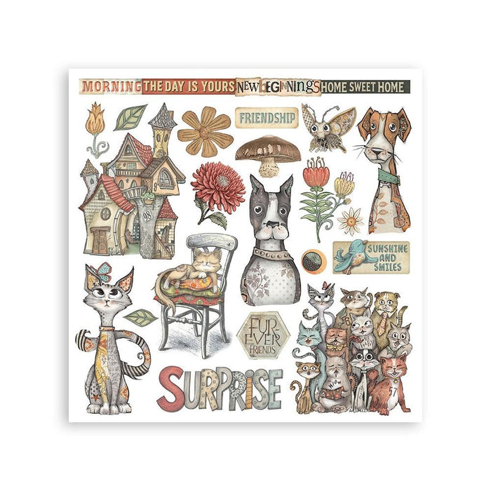 Furry Friends Rub-On Kit