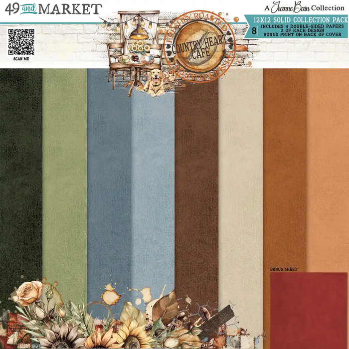 Country Heart Cafe – 12 x 12 Solids Collection Pack