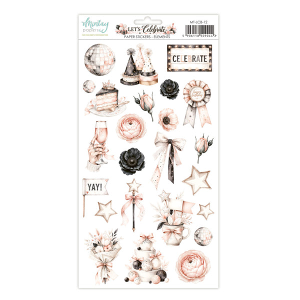 LET'S CELEBRATE PAPER STICKERS - ELEMENTS