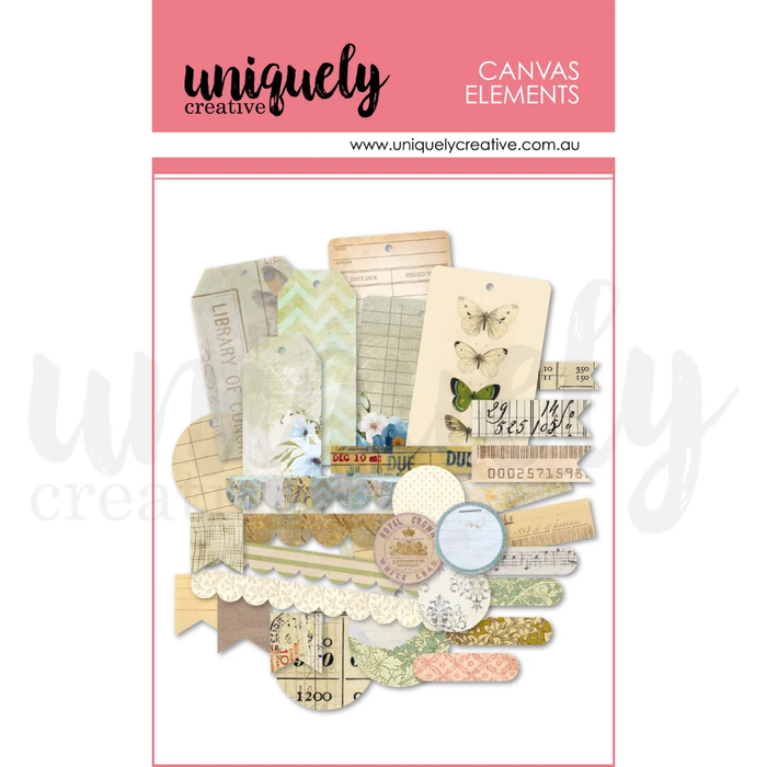DELIGHTED CURIOSITIES VINTAGE CANVAS ELEMENTS