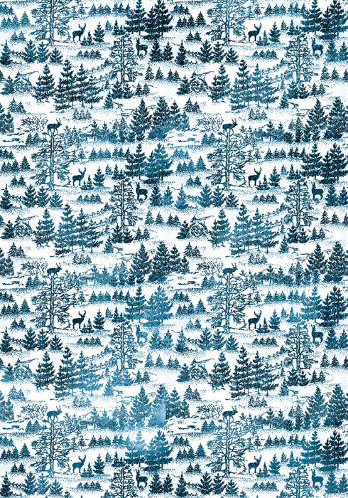 WINTER JOURNEY VELLUM PAPER PATTERNS A4
