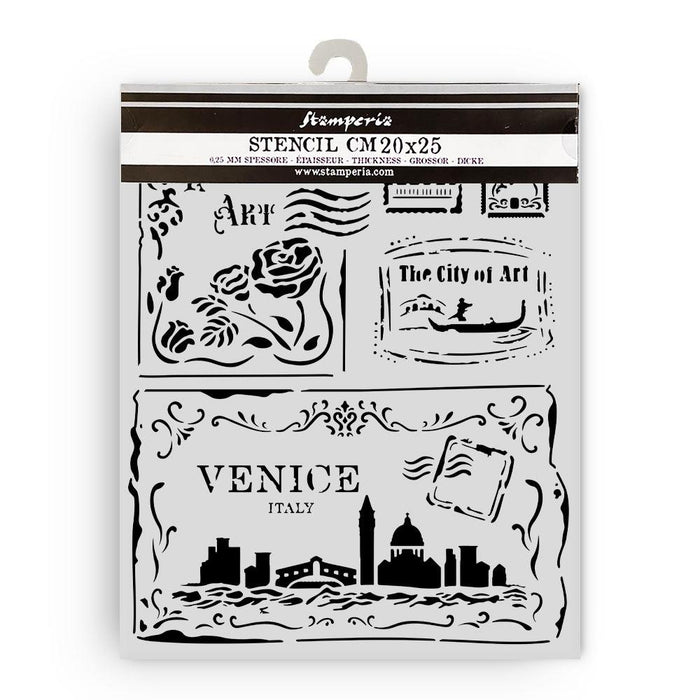 Venice City of Art Stencil - Cards