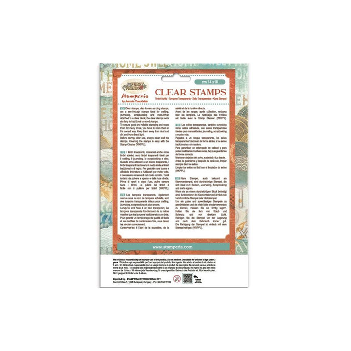 Furry Friends Acrylic Stamp Block - Dog, Cat And Flowers