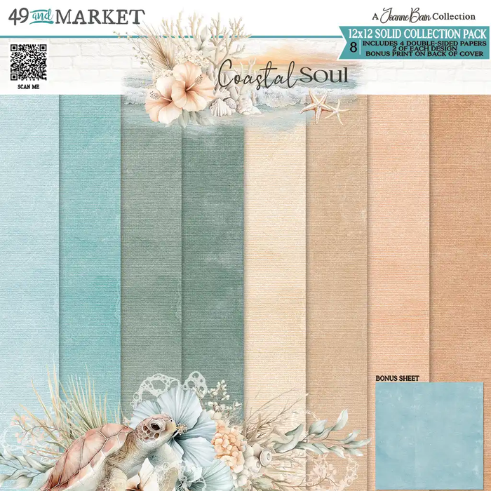 Coastal Soul – 12 x 12 Solids Collection Pack