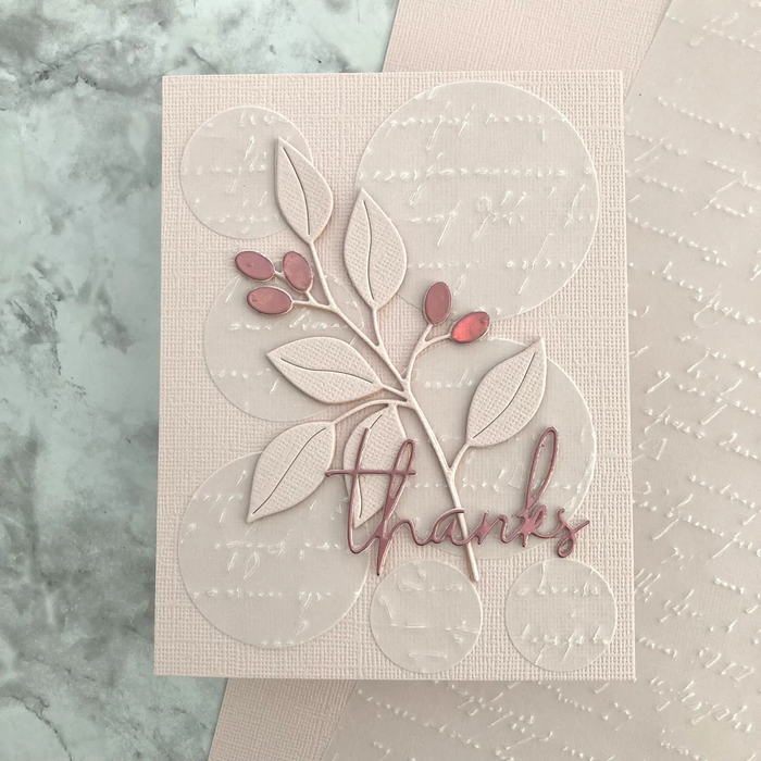 TOUCH OF PEACH - Canvas Texture Cardstock