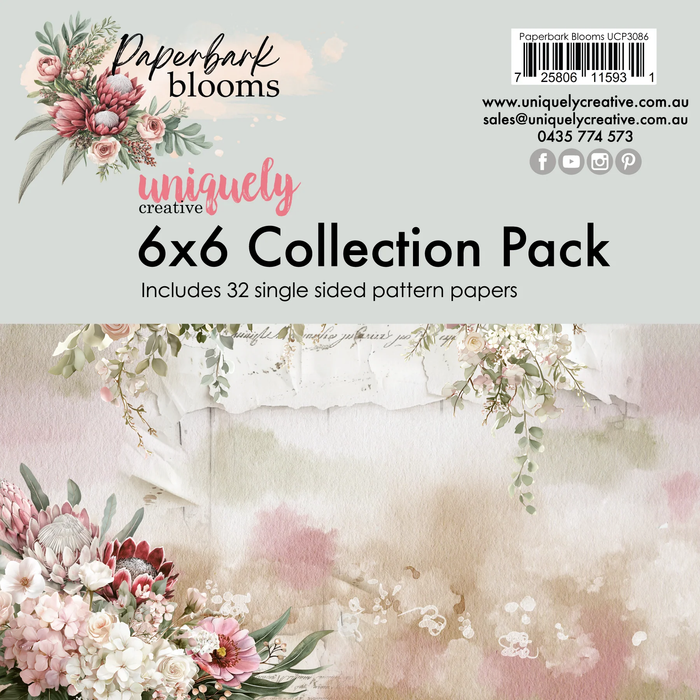 PAPERBARK BLOOMS 6 X 6 COLLECTION PACK